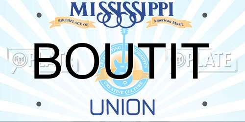 BOUTIT Mississippi License Plate