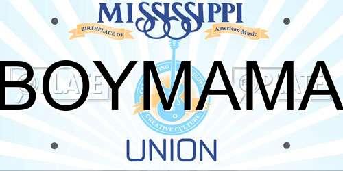 BOYMAMA Mississippi License Plate