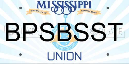 BPSBSST Mississippi License Plate