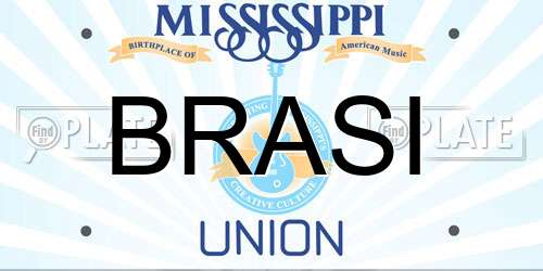 BRASI Mississippi License Plate
