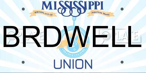 BRDWELL Mississippi License Plate