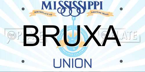 BRUXA Mississippi License Plate