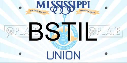 BSTIL Mississippi License Plate