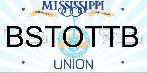 BSTOTTB Mississippi License Plate