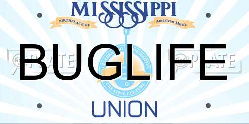 BUGLIFE Mississippi License Plate