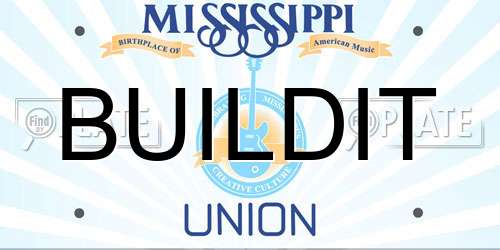BUILDIT Mississippi License Plate