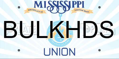 BULKHDS Mississippi License Plate