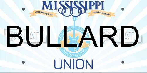 BULLARD Mississippi License Plate