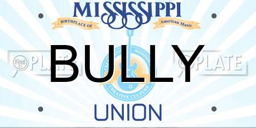 BULLY Mississippi License Plate