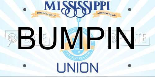 BUMPIN Mississippi License Plate