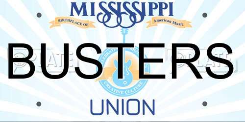 BUSTERS Mississippi License Plate