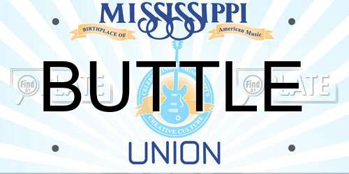BUTTLE Mississippi License Plate