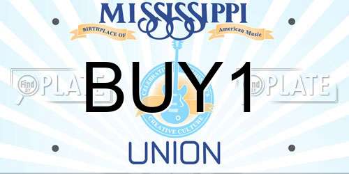 BUY1 Mississippi License Plate