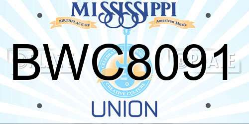 BWC8091 Mississippi License Plate