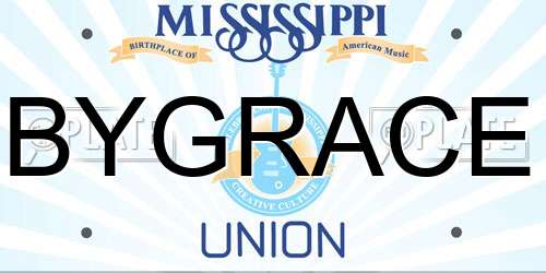 BYGRACE Mississippi License Plate