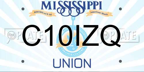 C10IZQ Mississippi License Plate