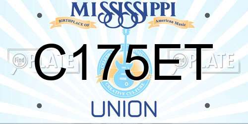 C175ET Mississippi License Plate