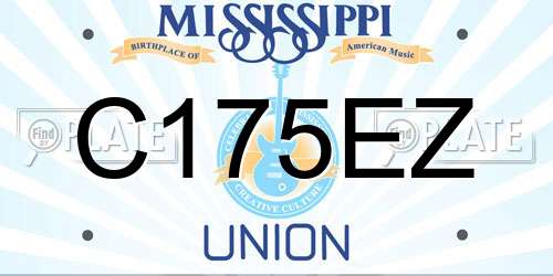 C175EZ Mississippi License Plate