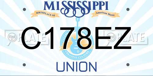 C178EZ Mississippi License Plate