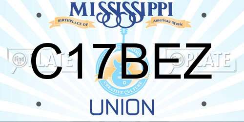 C17BEZ Mississippi License Plate