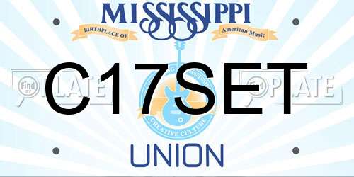 C17SET Mississippi License Plate