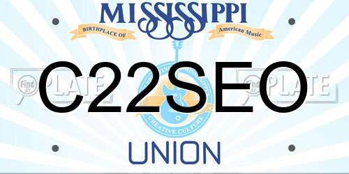 C22SEO Mississippi License Plate