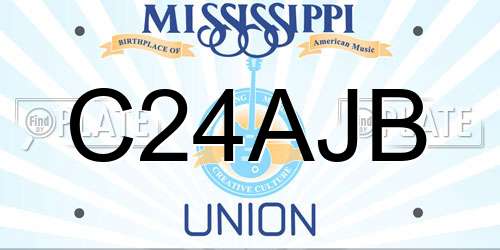 C24AJB Mississippi License Plate