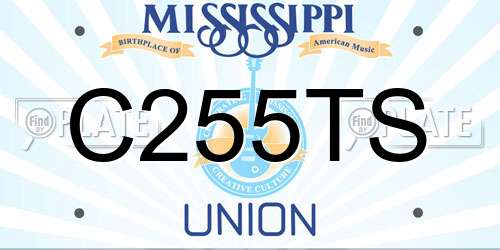 C255TS Mississippi License Plate