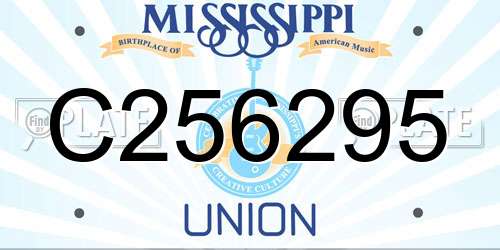 C256295 Mississippi License Plate