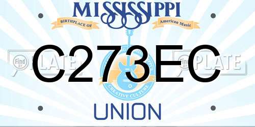 C273EC Mississippi License Plate