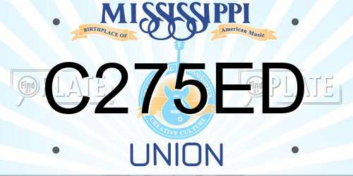 C275ED Mississippi License Plate
