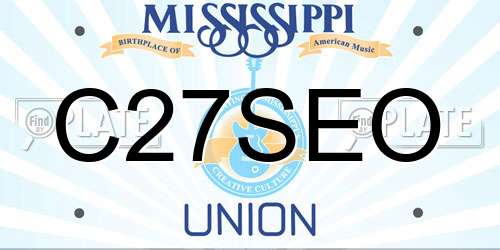 C27SEO Mississippi License Plate