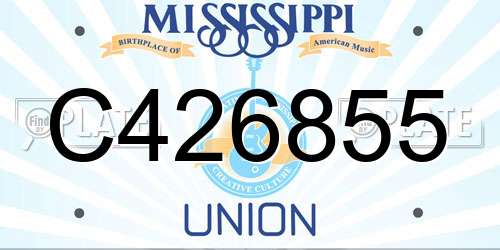 C426855 Mississippi License Plate