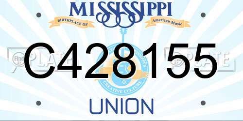 C428155 Mississippi License Plate