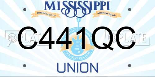 C441QC Mississippi License Plate