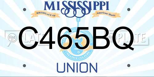 C465BQ Mississippi License Plate