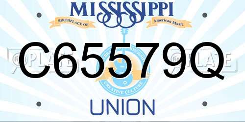 C65579Q Mississippi License Plate