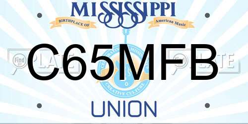 C65MFB Mississippi License Plate