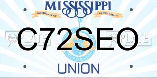 C72SEO Mississippi License Plate