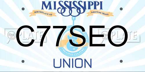 C77SEO Mississippi License Plate