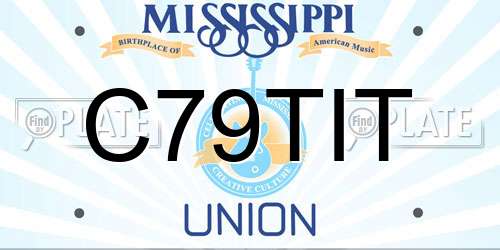 C79TIT Mississippi License Plate