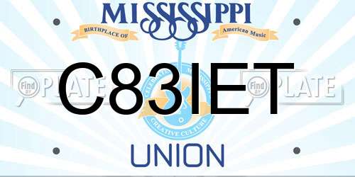 C83IET Mississippi License Plate