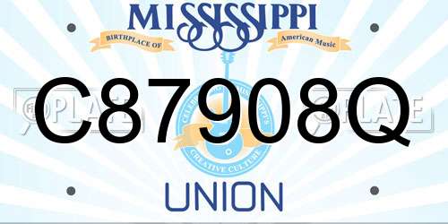 C87908Q Mississippi License Plate