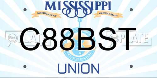 C88BST Mississippi License Plate