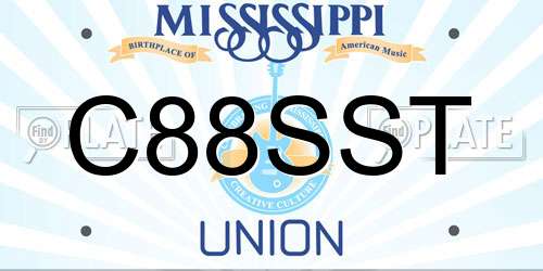 C88SST Mississippi License Plate