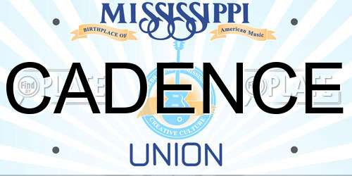 CADENCE Mississippi License Plate