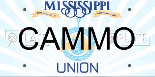 CAMMO Mississippi License Plate