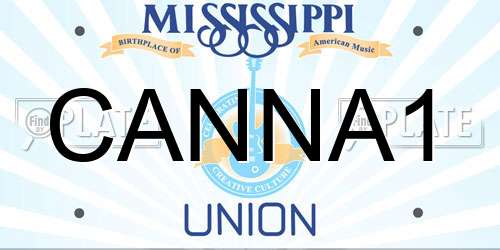 CANNA1 Mississippi License Plate