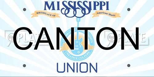 CANTON Mississippi License Plate