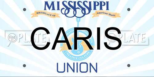 CARIS Mississippi License Plate